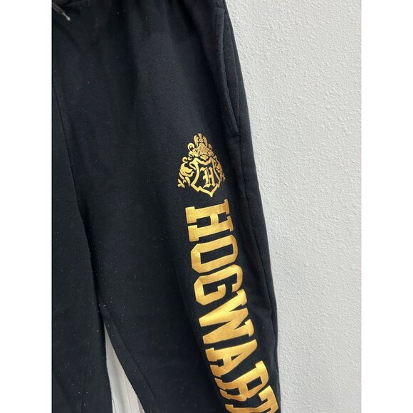 Harry Potter Hogwarts Black Jogger Sweatpants Size M - Picture 4 of 10